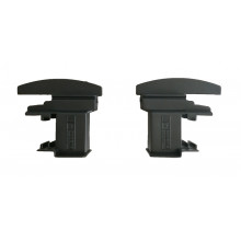 TAPA PERFIL INVERSOR CURVO GP40 45 GALISUR   VIANOS 40 REF.372 ALUCOFER NEGRA JGO