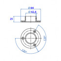 TIRADOR CON LLAVE ANTIPANICO ALPHA 07A78.35 NEGRO CS