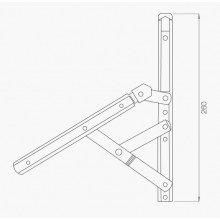 COMPAS POUR VANTAIL AL ITALIENNE 3094020 CE 26MM JEUX  25KG 