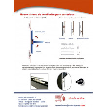 KIT   para finales Junio   MICRO VENTILACION CORREDERA MULTIPUNTO TR 600 E15 ZINCADA