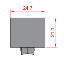 RUEDA S AL 17 AL 18 IT 205 NYLON NEGRA ROD. BOLAS HE