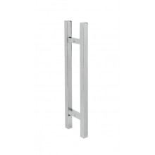 TIRADOR DOBLE CUADRADO 22.0400 IBR  T458AB  INOX BRILLO 330MM IS