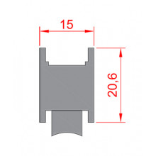 RUEDA S P 60 65 P 62 STRUGAL ZAMAK ROD. BOLAS REGULABLE HE