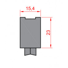 RUEDA S ELITE VENTANA A 200 ALUGOM ZAMAK ROD. AGUJA REGULABLE HE