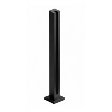 POSTE CUADRADO INICIO FINAL H 801 NEGRO VIDRIO 8 12MM FO