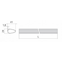 BARRA ANTIPANICO ALPHA PUSH 1.07A07.25.0 ROJA 1500MM CS