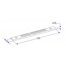 CENTRAL LOCKING PLATE 5501   BLACK  CE
