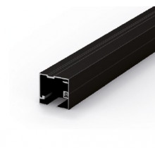 GUIA PARED 2373 UNIKGLASS  100KG ANODIZADO NEGRA 3 METROS KL