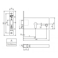 LOCK 5791X70 Q.8mm