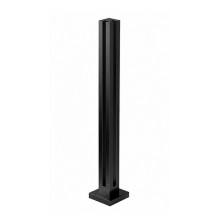 POSTE CUADRADO ESQUINA H 803 NEGRO VIDRIO 8 12MM FO