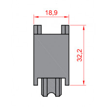 RUEDA S P 92 P 70 TANDEM ZAMAK ROD. AGUJAS REGULABLE HE