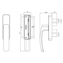 CREMONA AP. INT. BLANDA D0060.PI ANODIZADO INOX DB