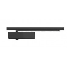 CIERRAPUERTAS SIN RETENCION BRAZO DESLIZANTE DC135 NEGRO 60KG FUERZA 3 TS