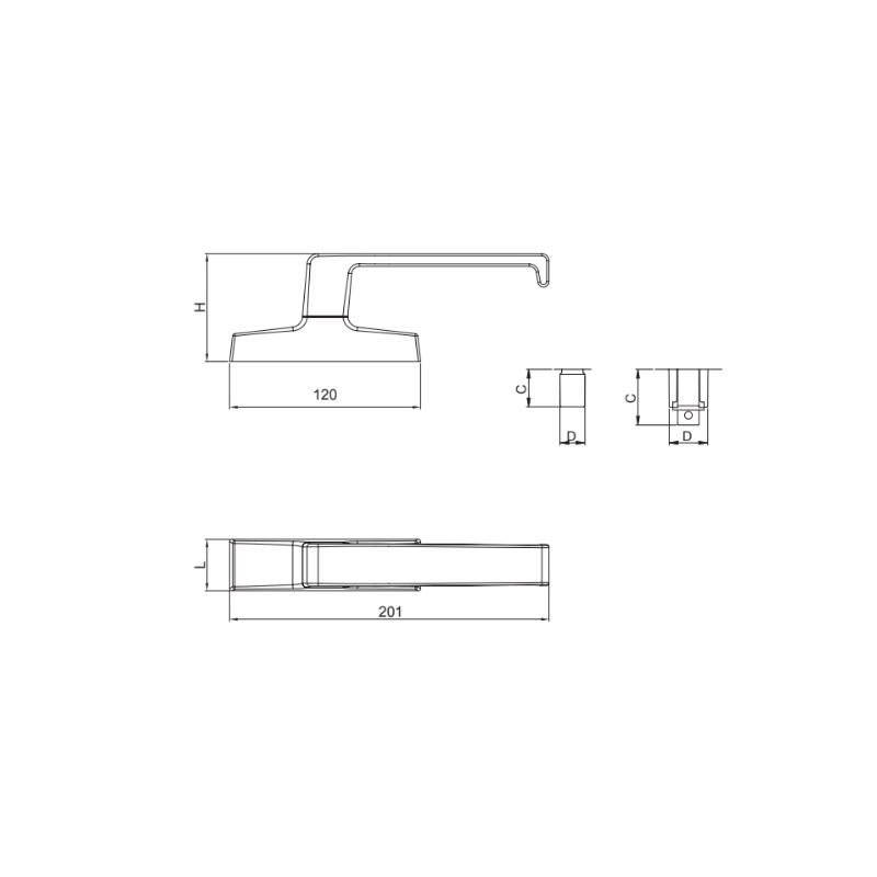 CREMONA OSCILO ITALIA 6018 INOX C MUELLE MS - detalle 2