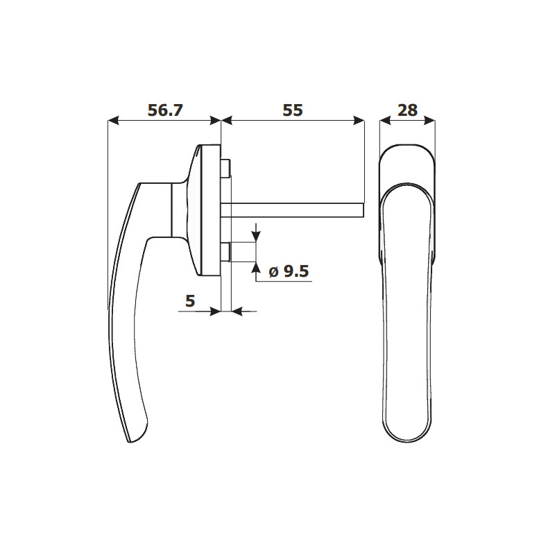 MANILLA MULTIFUNCION CON LLAVE SILHOUETTE 250CV BLANCA MT - detalle 2