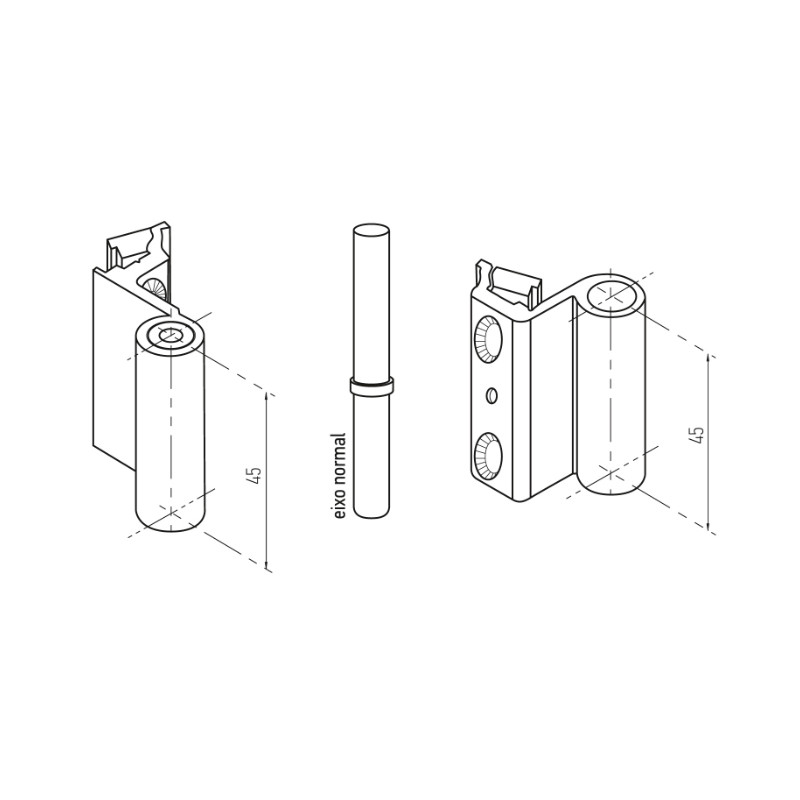 BISAGRA CE 5060 INOX DERECHA E.I. MR - detalle 2