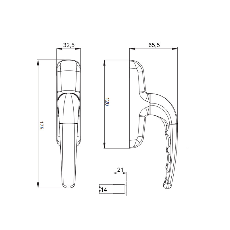 Cremona AP. INT. 6005 INOX MS, detalle 2