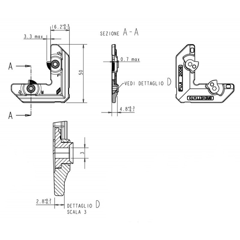 Escuadra ALINEACION 2008 1580 16 2X4 8 FUJI IT61 HOJA EVO61 ITESAL HOJA ROCIO EXTRUPERFIL MN, detalle 2