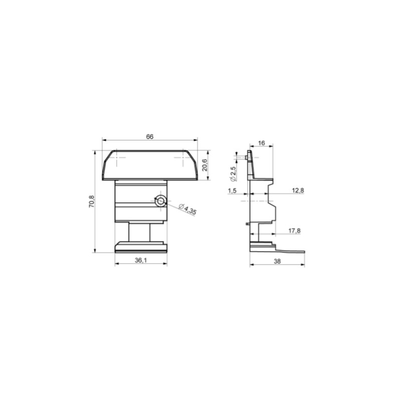 TAPA INVERSOR KBE ANTRACITA 308.7016.01.00 - detalle 2