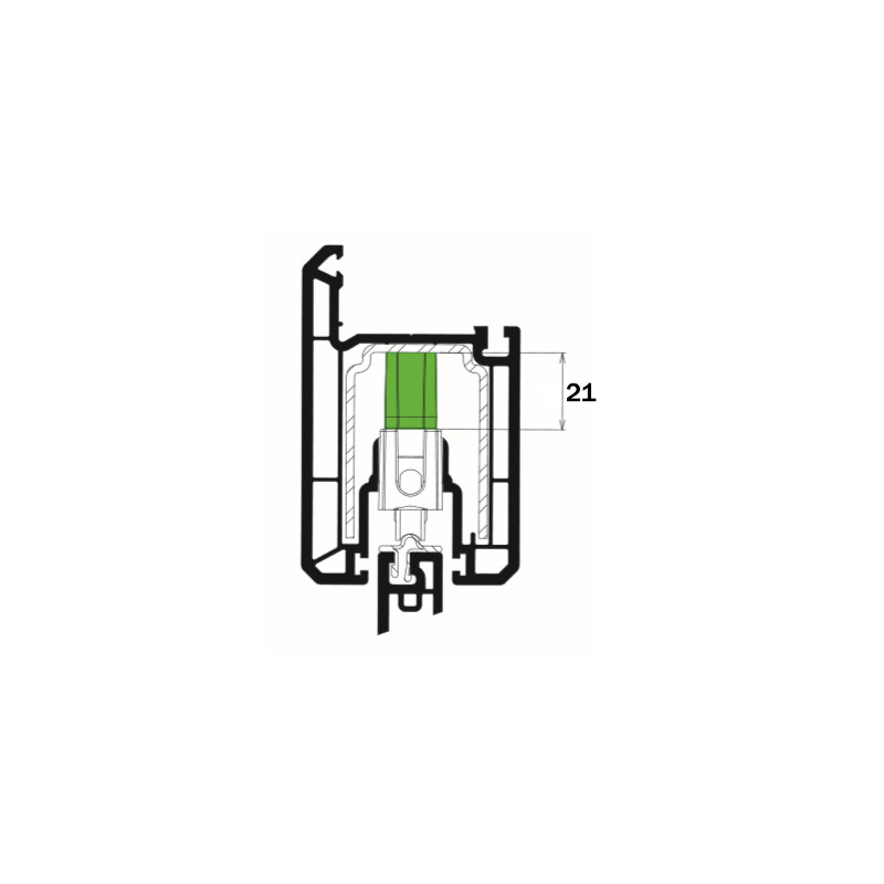 SUPLEMENTO RUEDA SPHINX DS 4838A 21MM - detalle 2
