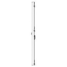 FERMETURE MULTIPOINTS MAC 16 1600MM INOX 3 CROCHETS R GLABLES.