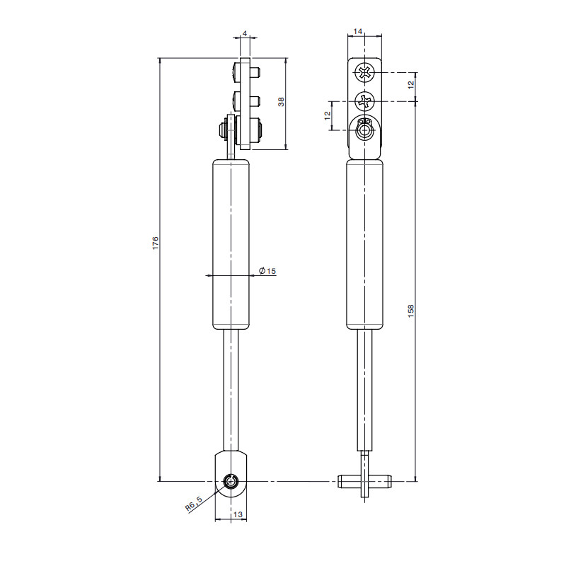 AMORTIGUADOR ELEVABLE 5122A 200KG FPM - detalle 2