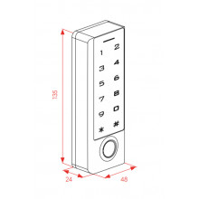 CONTROL DE ACCESO WIFI AC330 HUELLA TECLADO TARJETA LLAVERO OC