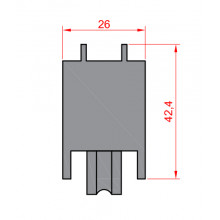 RUEDA S GV 909 TANDEM ZAMAK ROD.BOLAS REGULABLE HE