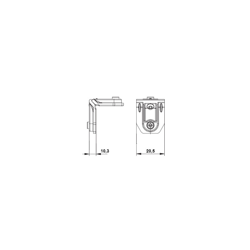 Escuadra 0364 20 5X10 3 MUELLE MS, detalle 2
