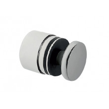 BOTON REGULABLE D50x40 50MM A350 INOX SATINADO AISI 316 VIDRIO 8 21 52MM HE