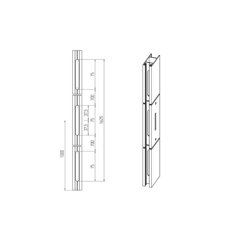 Cierre 4220 24MM NEGRO 3 PUNTOS C CREMONA 2 VARILLAS MR, detalle 2