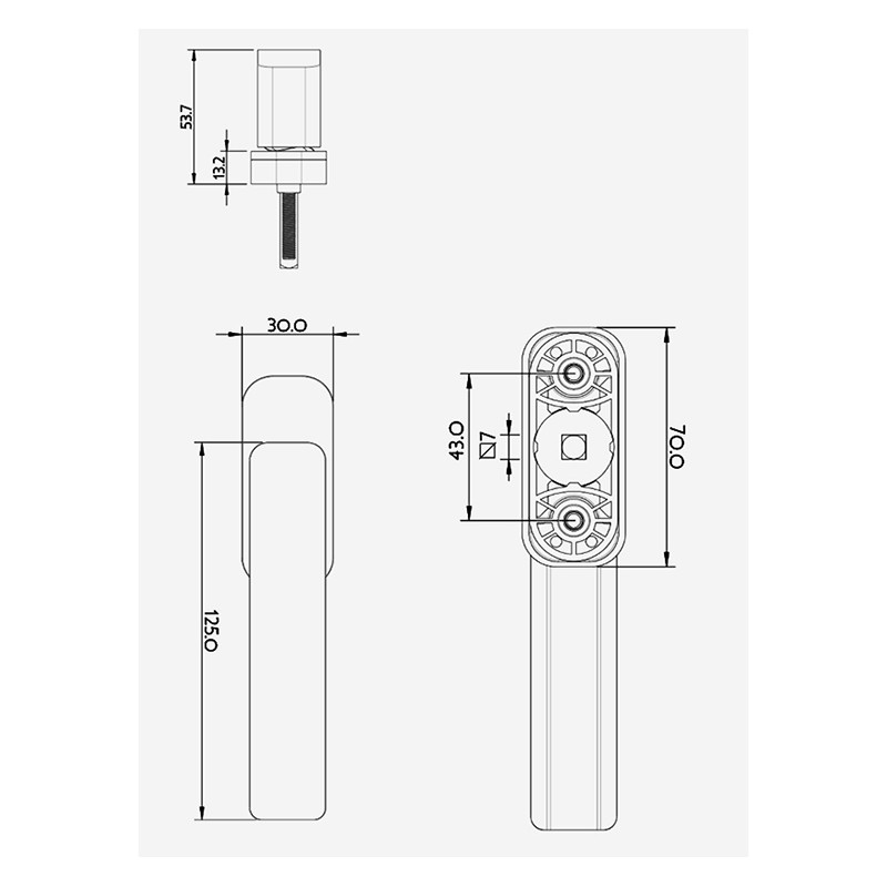 MANILLA MULTIFUNCION CON LLAVE IGUAL CUADRO 5160C C PLATA MR - detalle 2
