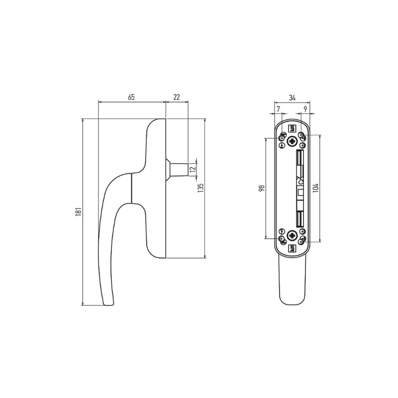 CREMONA OSCILO 7101 INOX MR - detalle 2