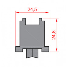 RUEDA S PLG  AL17  AL18 MULTIPUNTO ZAMAK ROD. BOLAS REGULABLE  5X16 ESPARR.  HE