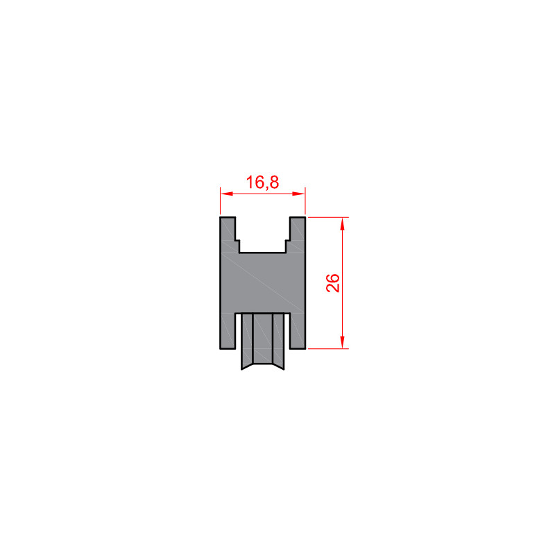 RUEDA S AL 15 3750 multipunto EXTOL ZAMAK ROD. BOLAS HE - detalle 2