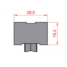 RUEDA S VV85 ZAMAK ROD. BOLAS REGULABLE HE
