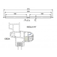 HYGRO ADJUSTABLE VENT ISOLA HY WHTIE