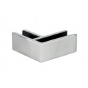 ESTABILIZADOR VIDRIO ANGULO 90 SH 8081 10 12 PSS  ISE0091AB  INOX BRILLO AISI 316 VIDRIO 10 12MM FO