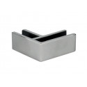 ESTABILIZADOR VIDRIO ANGULO 90 SH 8081 10 12 SSS  ISE0091AM  INOX SATINADO AISI 316 VIDRIO 10 12MM FO