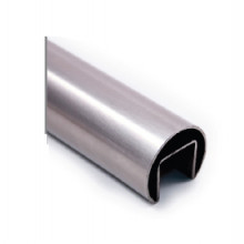 PASAMANOS RANURADO E1100424 3 INOX SATINADO AISI 316 TUBO 42 4MM metro IN