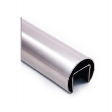 PASAMANOS RANURADO X1100424 3 INOX BRILLO AISI 316 TUBO 42 4MM metro IN