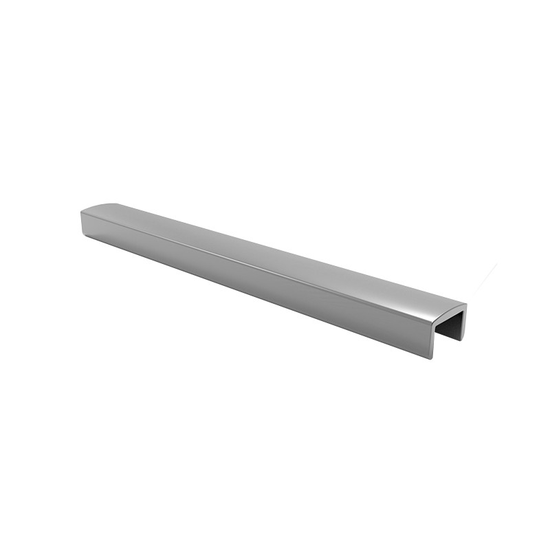 PASAMANOS MC 103 B ANODIZADO PLATA PARA VIDRIO 16MM metro MP