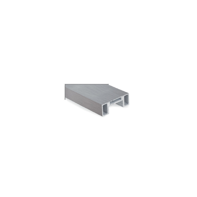 PASAMANOS RANURADO E10003227 3 PLATA ANODIZADO RECTANGULAR IN