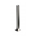 POSTE CUADRADO INICIO FINAL H 801 PSS INOX BRILLO   embellecedor AISI 316 VIDRIO 8 12MM FO