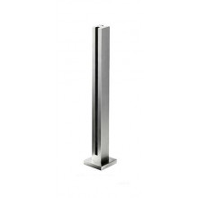 POSTE CUADRADO INTERMEDIO H 802 PSS INOX BRILLO   embellecedor AISI 316 VIDRIO 8 12MM FO