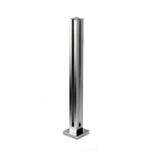 POSTE CUADRADO ESQUINA H 803 PSS INOX BRILLO   embellecedor AISI 316 VIDRIO 8 12MM FO