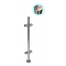 POSTE CIEGO CUATRO PINZAS 180 H 702 SSS INOX SATINADO AISI 316 TUBO 40MM IN