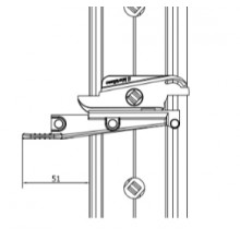 MANDO PALANCA M992 NEGRO IZQUIERDA MRD  M 70 