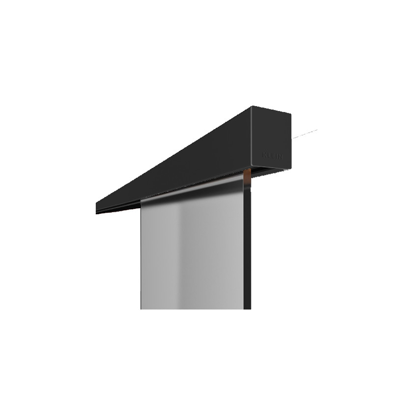 GUIA TECHO PARED 3445 SK GLASS 80 ANODIZADO NEGRO 2 METROS KL