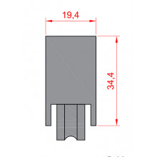 RUEDA S LG GIRALDA NYLON ROD. BOLAS FIJA HE